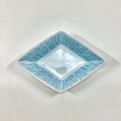 錦青糸十草 なぶり菱形小付　12㎝の画像