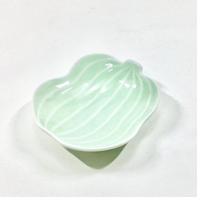 淡緑 瓢形小付　9㎝の画像
