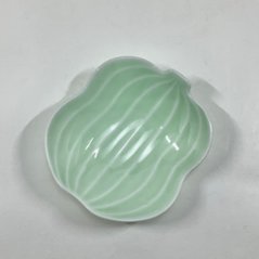淡緑 瓢形小付　9㎝画像