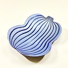 錦瑠璃釉銀彩 瓢形盛皿　18㎝の画像