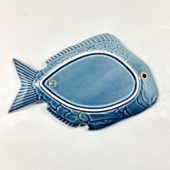錦青鈍釉鯛形大盛皿　28㎝画像