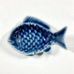 錦青鈍釉鯛形小付　　9.5㎝画像