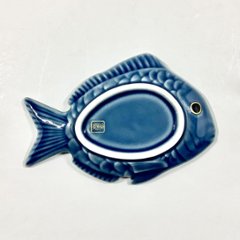 錦青鈍釉鯛形銘々皿　　　　13㎝画像