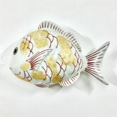 錦金叩鯛形蓋物　　　17㎝の画像