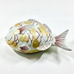 錦金叩鯛形蓋物　　　17㎝画像