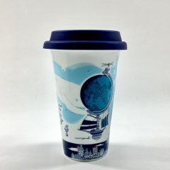 Traveling Tumbler／地球儀とくじら　300ml（コンビニコーヒーMサイズ対応）の画像