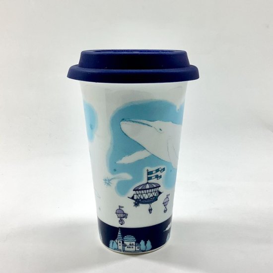 Traveling Tumbler／地球儀とくじら　300ml（コンビニコーヒーMサイズ対応）画像