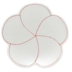 捻り梅　紅＆白＆金　箸置き　3個セット画像