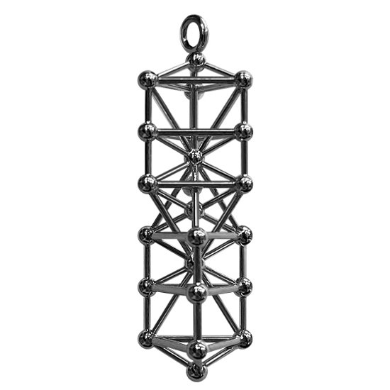 WDカバラ ネックレストップ/チャーム（真鍮＋ロジウムメッキ）画像