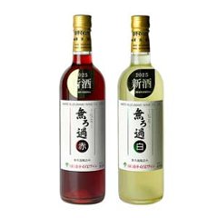 無ろ過・赤白セット（720ml×2本・ギフト箱入）の画像