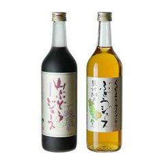 山ぶどうジュース・葛巻高原ぶどうジュース白セット（720ml×2本・ギフト箱入）の画像