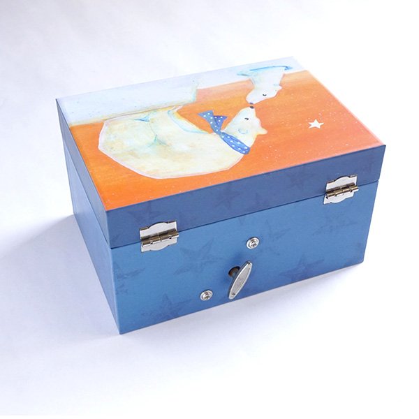 1点のみ】バレリーナが躍る子供用オルゴールジュエリーBOX