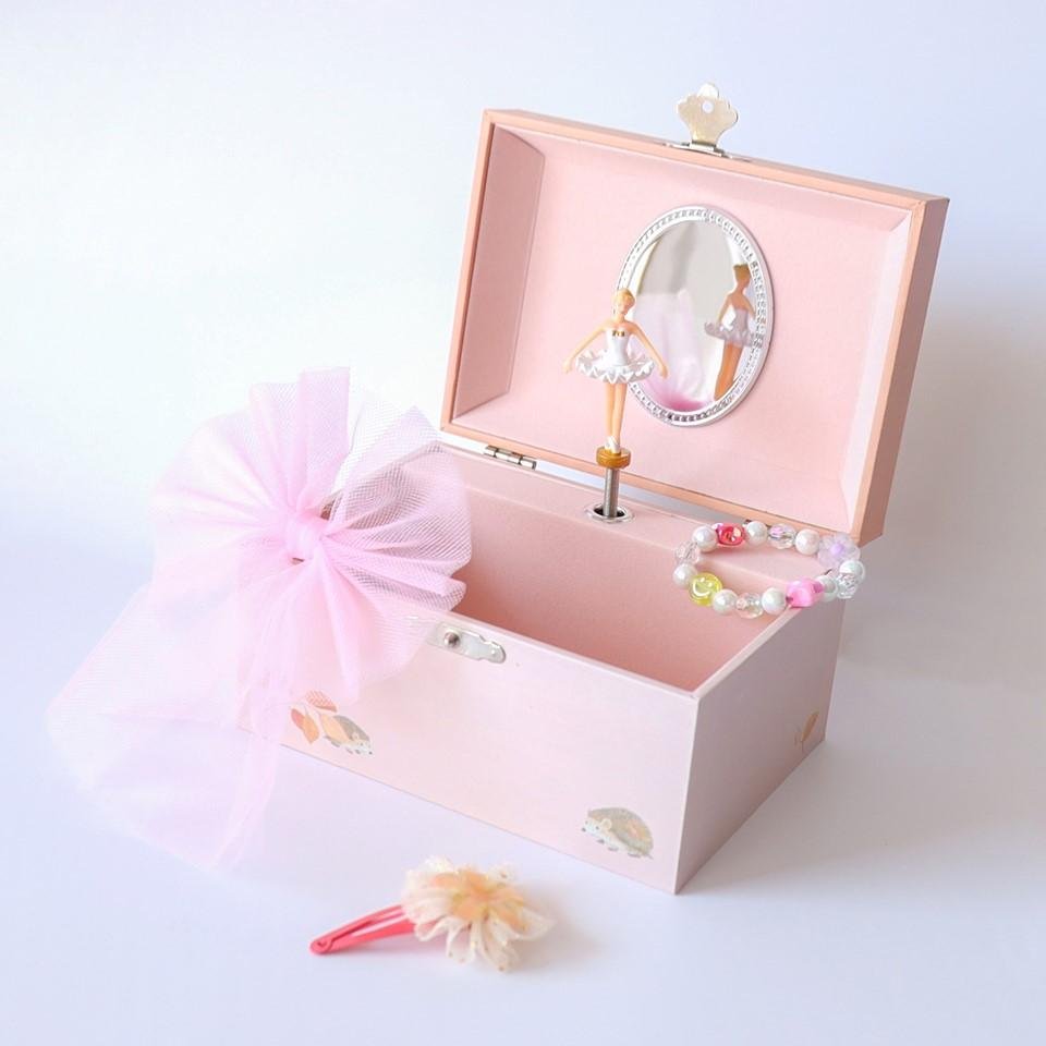 バレリーナが躍る子供用オルゴールジュエリーBOX 白鳥の湖【キッズ