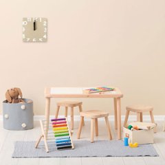 子供部屋にほっこりかわいい北欧カラ―のフェルト壁掛け時計【2カラー】画像