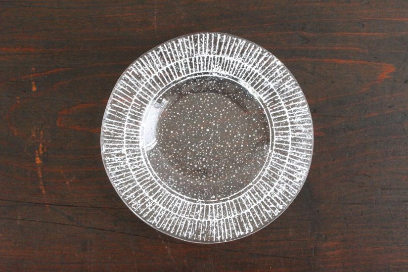 オオタ硝子研究室　リム小皿（白）画像