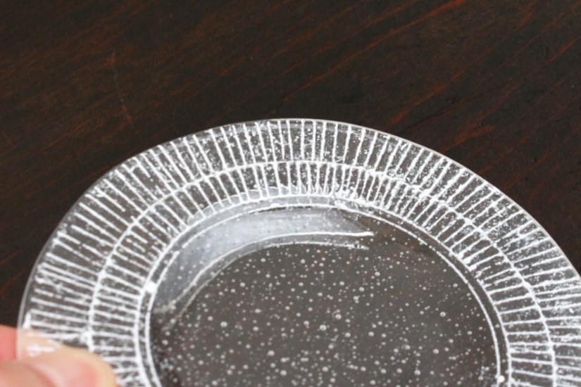 オオタ硝子研究室　リム小皿（白）画像