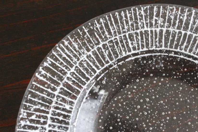 オオタ硝子研究室　リム小皿（白）画像