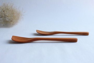 Canaria　Wood　Works　カップスプーン　右利き　（ヤマザクラ）画像