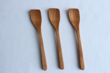 Canaria Wood Works カップスプーン　左利き用（ヤマザクラ）画像