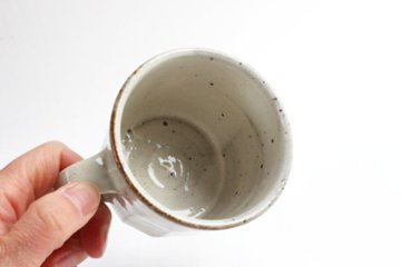 角掛政志　粉引面取マグカップ画像