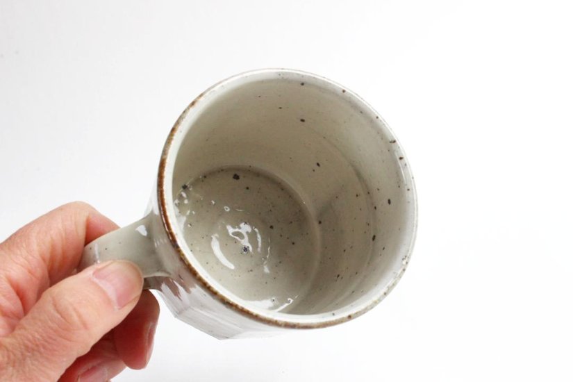 角掛政志　粉引面取マグカップ画像