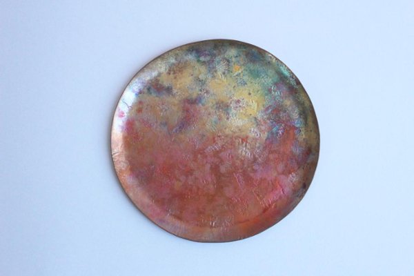 鈴木友紀　円皿　/銅の画像