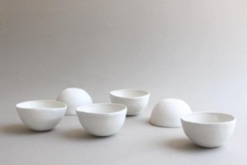 渡辺隆之　くぼみ　碗S　白の画像