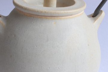 角掛政志　耐火土瓶　白画像