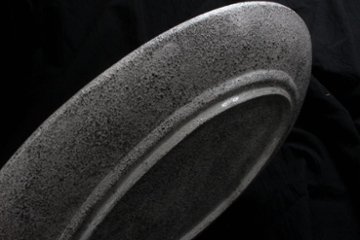 Kalonji　銀彩オーバルリム大皿画像