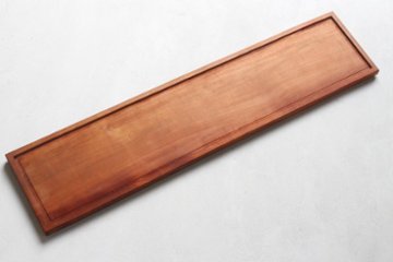 徒爾　くりぬき角長々トレー　サクラ/柿渋・蜜蝋仕上げの画像