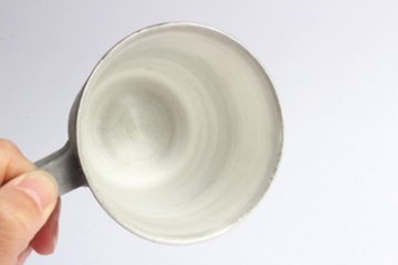 大森健司　黒土マグカップ（銀彩）画像
