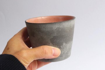 大森健司　黒土カップ（中ピンク）画像