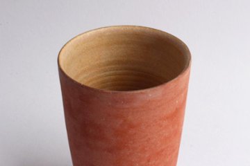 大森健司　赤土花器画像