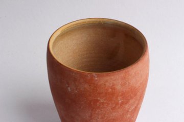 大森健司　赤土花器画像