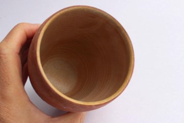 大森健司　赤土花器画像