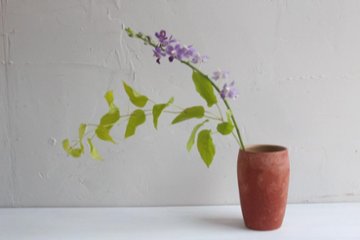 大森健司　赤土花器画像