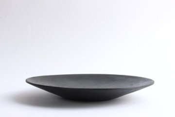 徒爾　大鉢皿　サクラ黒漆（国産/松煙）の画像