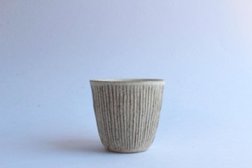 鈴木　進　粉引しのぎフリーカップ大の画像