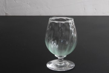 山崎雄一　薄荷脚付きグラス　チューリップ型の画像