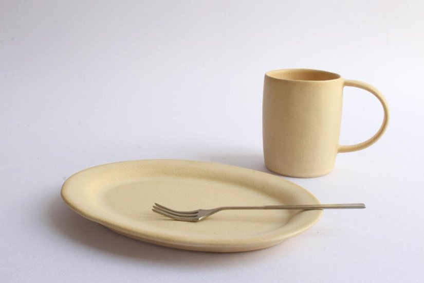 大森由貴奈　オーバルプレート　溶白画像