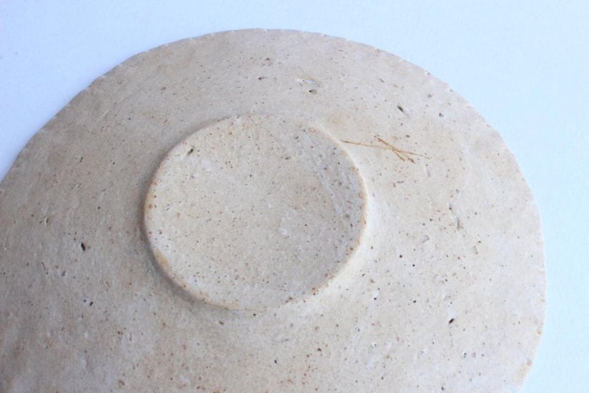 高田かえ　白土平皿画像