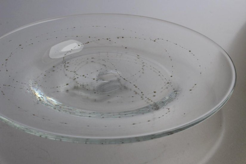 早崎志保　てんてん星のリム皿画像