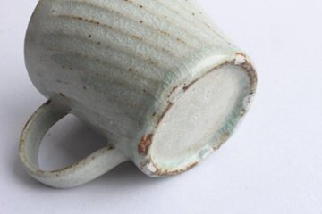 伊藤　豊　しのぎマグカップ　白画像