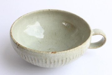伊藤　豊　しのぎスープマグ　白画像