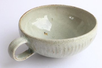 伊藤　豊　しのぎスープマグ　白画像