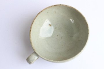 伊藤　豊　しのぎスープマグ　白画像