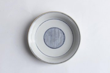 鈴木美佳子　１４ｃｍ小皿　線刻画像