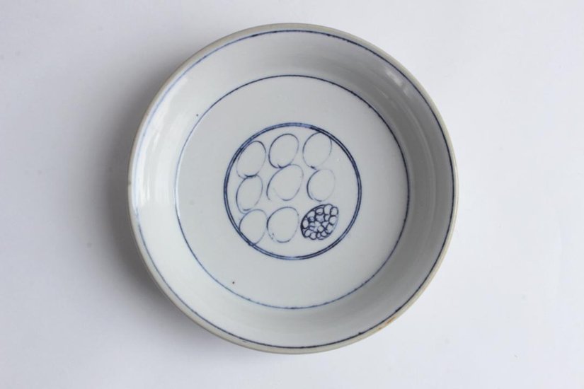 鈴木美佳子　１４ｃｍ小皿　丸々画像