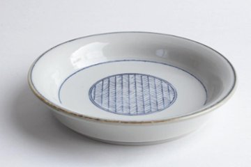 鈴木美佳子　１４ｃｍ小皿　矢羽根の画像