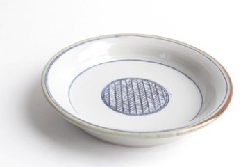 鈴木美佳子　１２ｃｍ小皿　矢羽根の画像